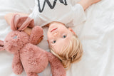 Stuffed Animals | Soft Plush Toys | Dusty Pink Bunny- Bella Bunny Huggie