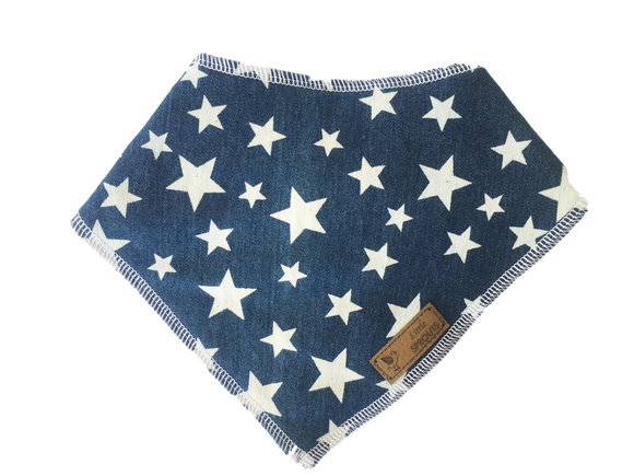 Little Sprouts Denim Star Bib