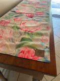 Large Pink Protea Runner - Velvet