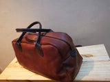 Men's leather overnight bag