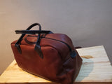 Men's leather overnight bag