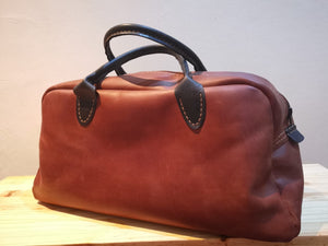 Men's leather overnight bag