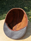 Leather Flat Cap