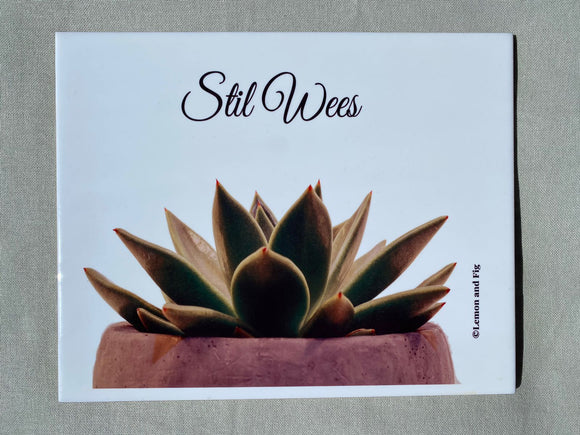 Medium Tile -  Succulent (25cm x 20cm)